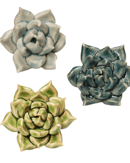 Mini Ceramic Flowers Kit, No Keyholes - Chive UK Wholesale