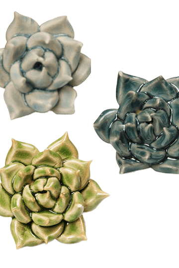 Mini Ceramic Flowers Kit, No Keyholes - Chive UK Wholesale
