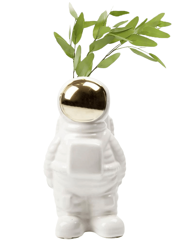 Astronaut Ceramic Unique Flower Vase - Chive UK Wholesale
