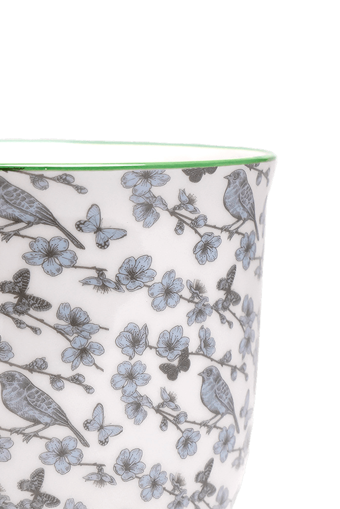 Liberte 5 Porcelain Pot And Saucer With Drainage - Chive UK Wholesale
