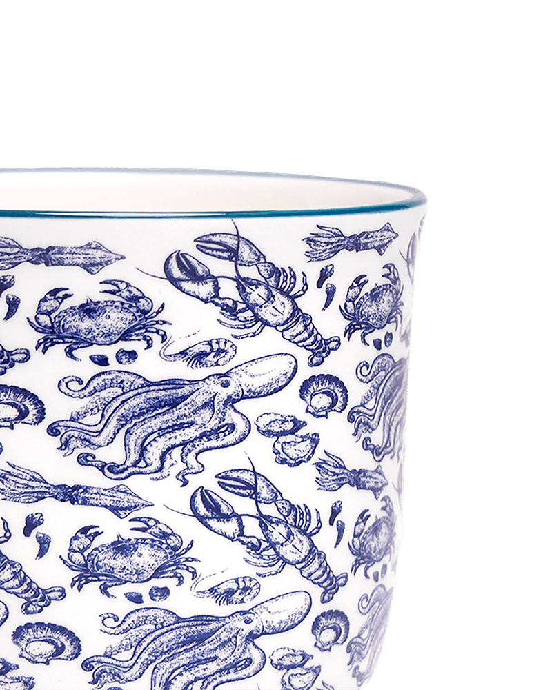Liberte 5 Porcelain Pot And Saucer With Drainage - Chive UK Wholesale