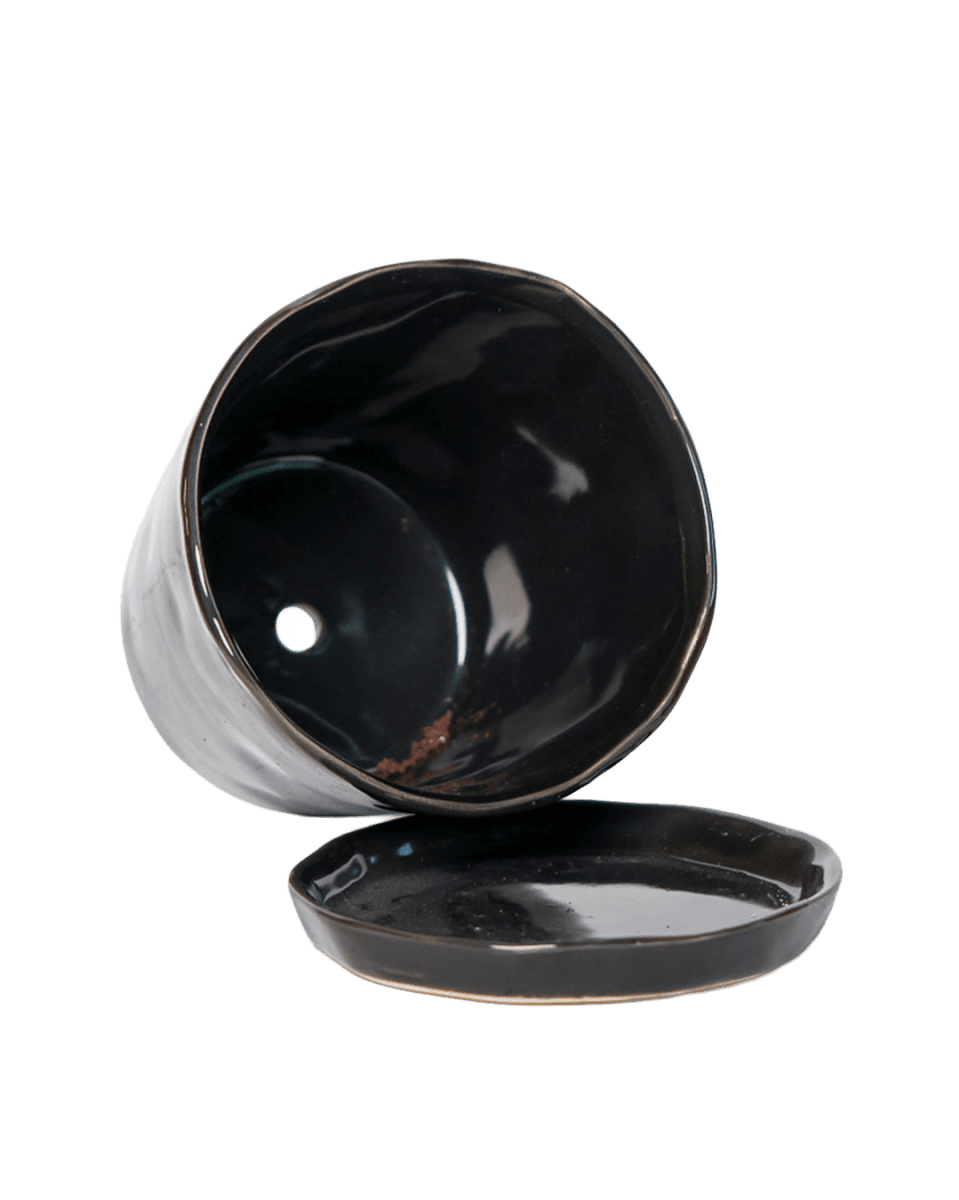 Tika Pot & Saucer | 5 inch - Chive UK Wholesale