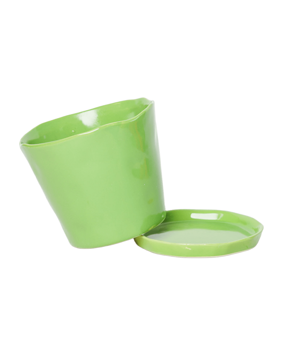 Tika Pot & Saucer | 5 inch - Chive UK Wholesale