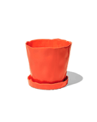 Tika Ceramic Pot & Saucer Set With Drainage - Chive UK Wholesale