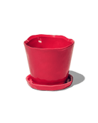 Tika Ceramic Pot & Saucer Set With Drainage - Chive UK Wholesale