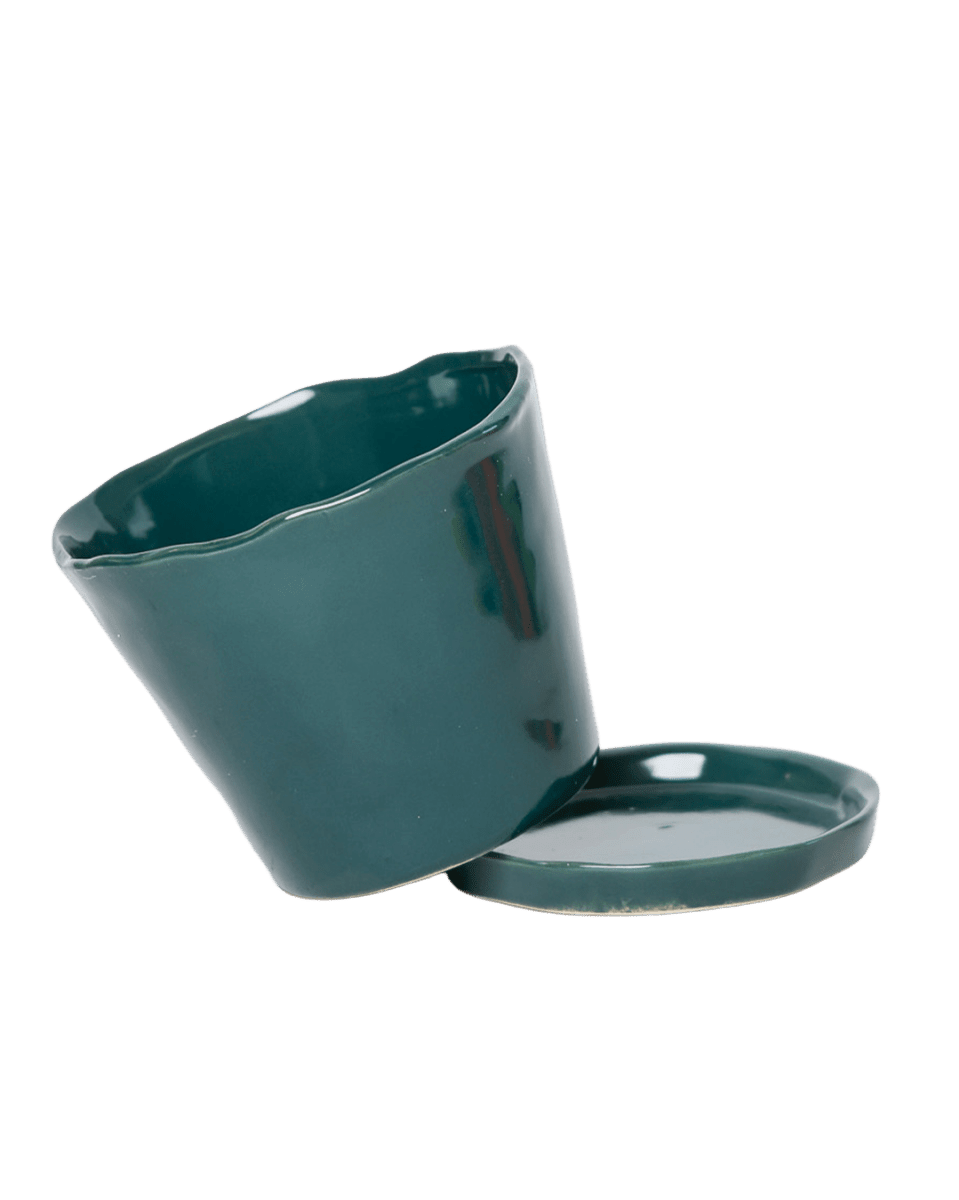 Tika Pot & Saucer | 5 inch - Chive UK Wholesale