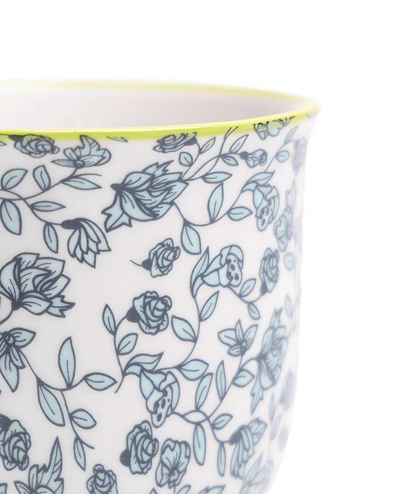 Liberte Porcelain Pot And Saucer Set With Drainage - Chive UK Wholesale