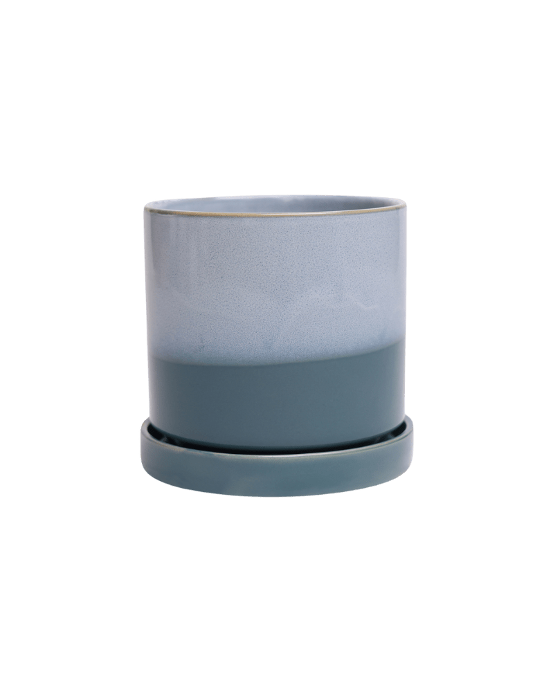 Minute Ceramic Pot And Saucer Set With Drainage - Chive UK Wholesale