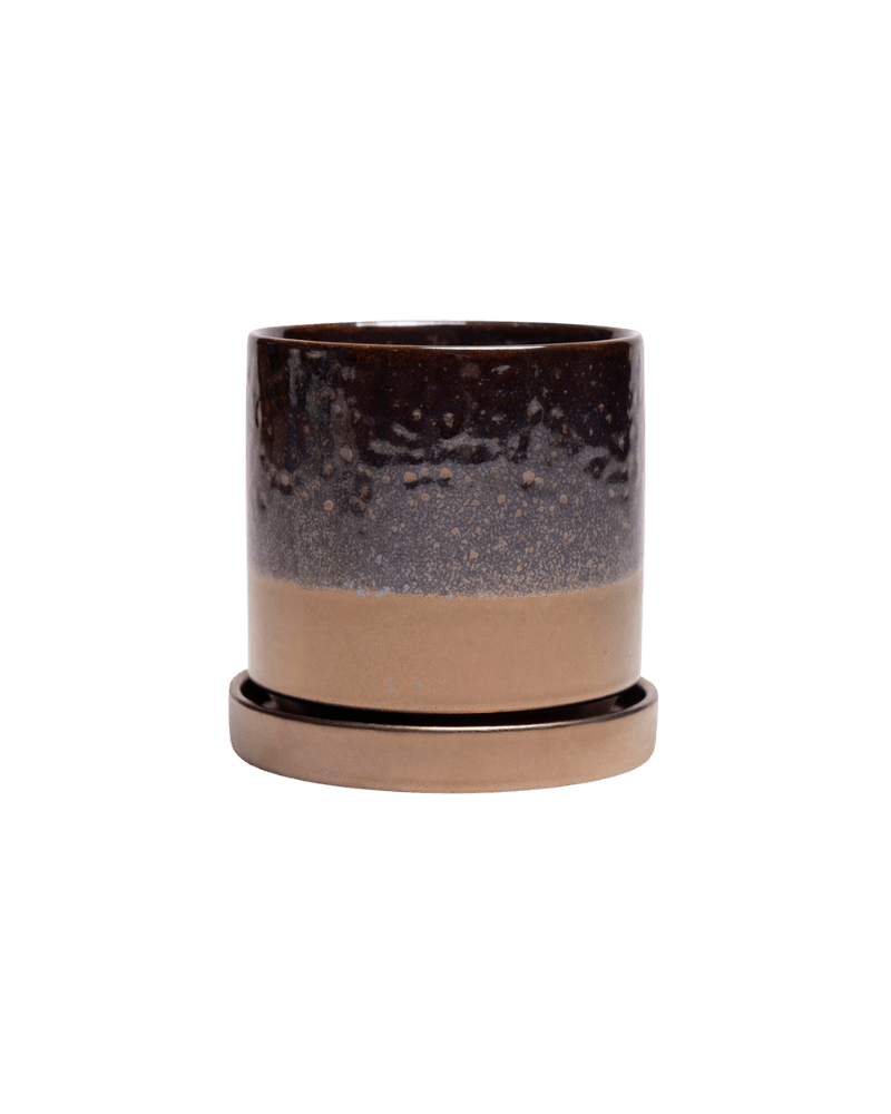 Minute Ceramic Pot And Saucer Set With Drainage - Chive UK Wholesale