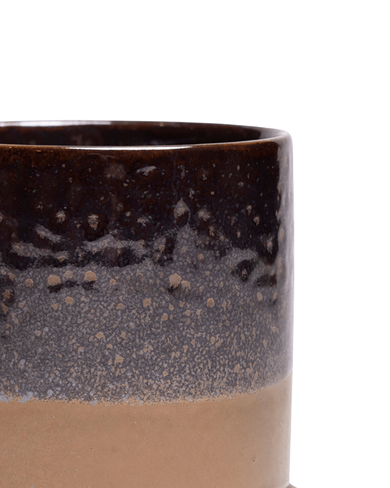 Minute Ceramic Pot And Saucer Set With Drainage - Chive UK Wholesale