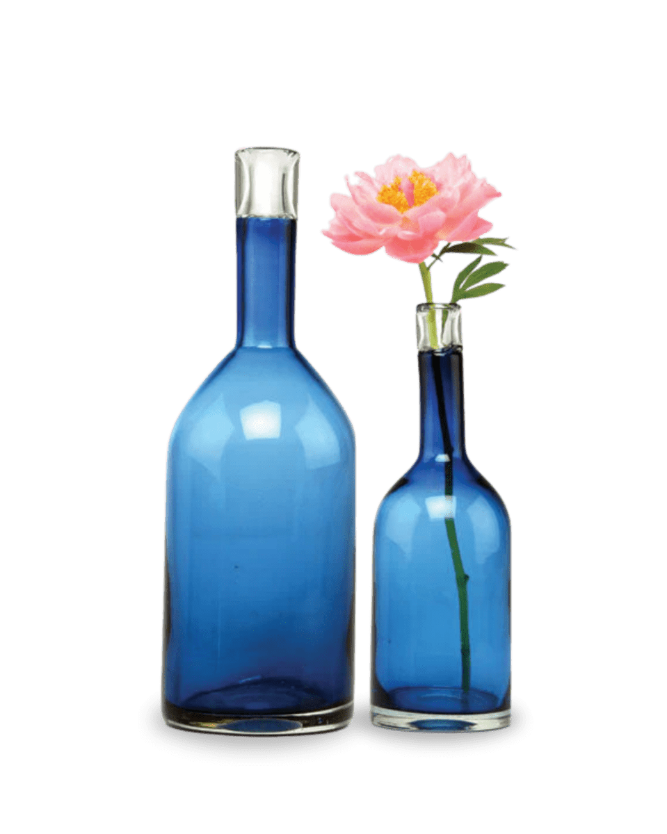 Bottle Glass Decorative Flower Vase - Chive UK Wholesale