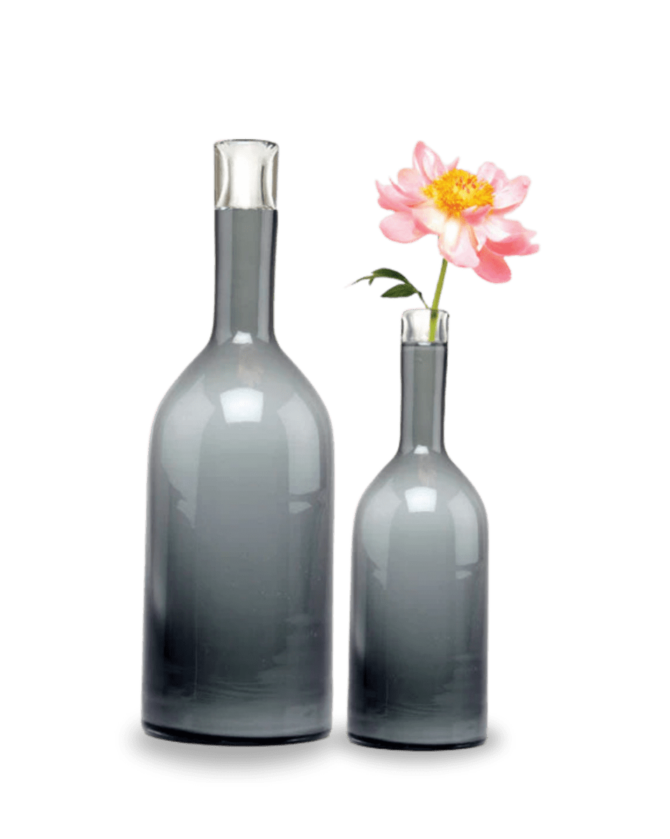 Bottle Glass Decorative Flower Vase - Chive UK Wholesale