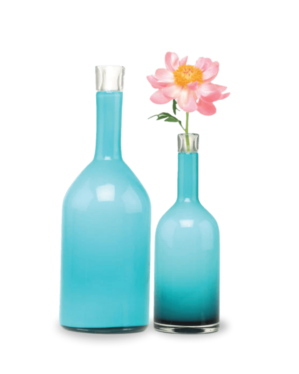Bottle Glass Decorative Flower Vase - Chive UK Wholesale