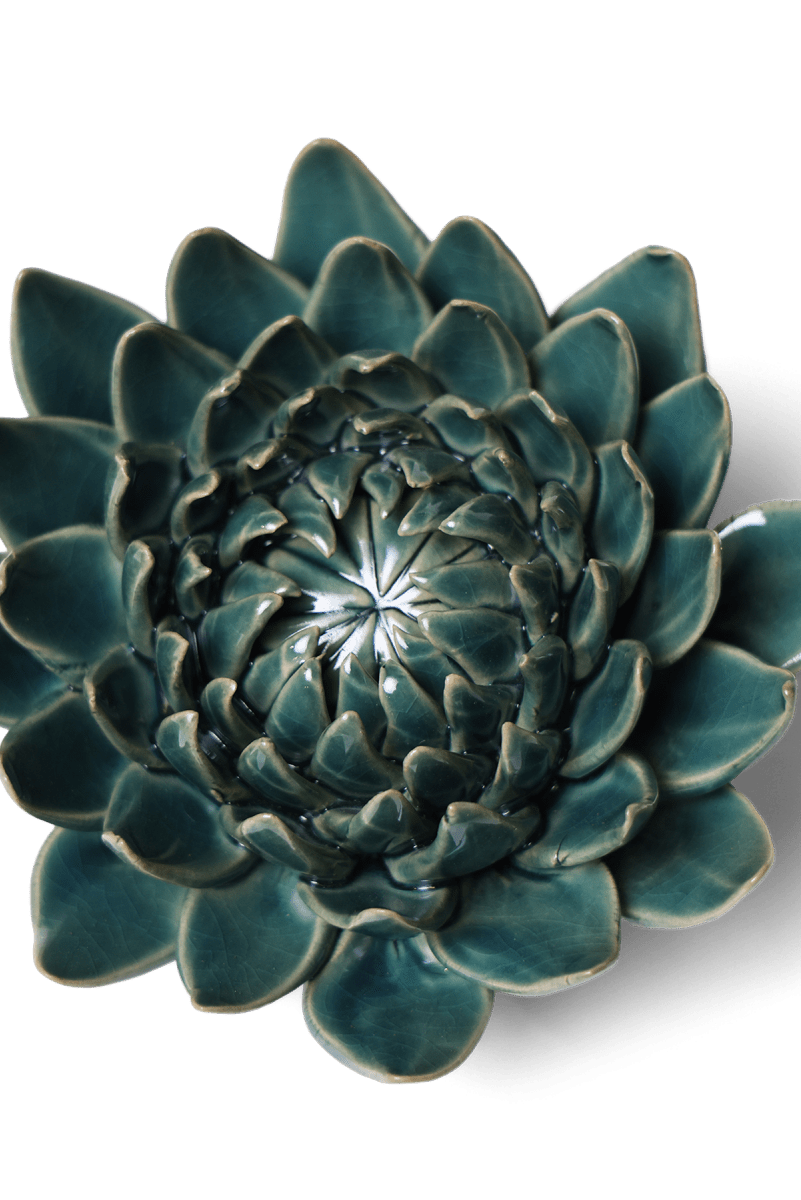 Ceramic Flower Dahlia Green 11 - Chive UK Wholesale