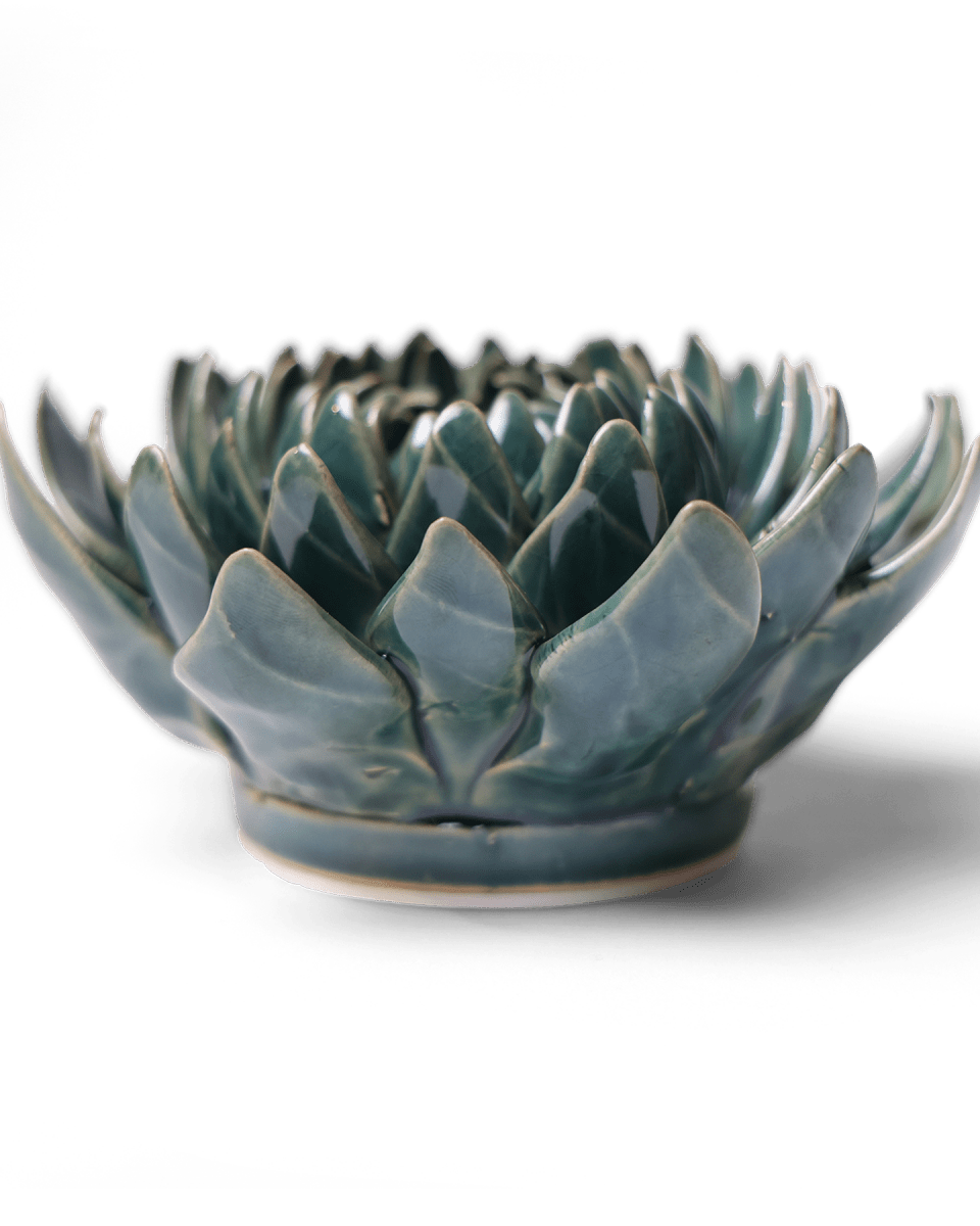 Ceramic Flower Dahlia Green 11 - Chive UK Wholesale