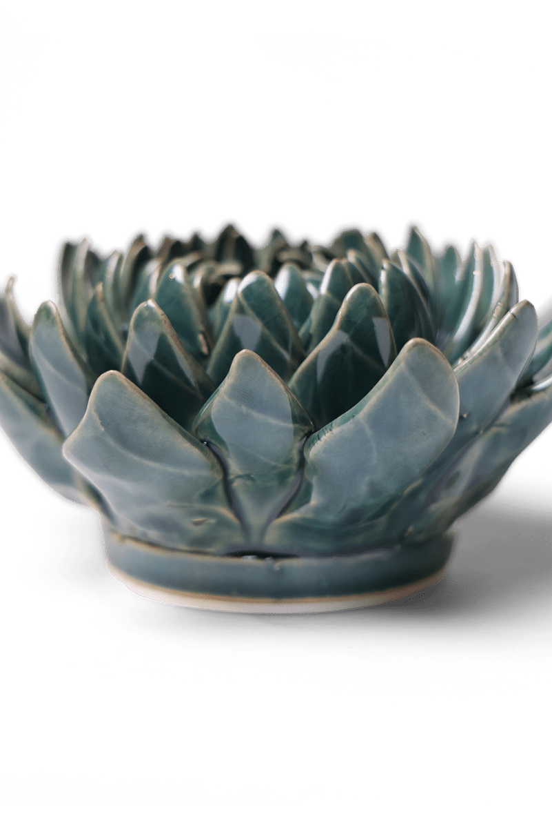 Ceramic Flower Dahlia Green 11 - Chive UK Wholesale