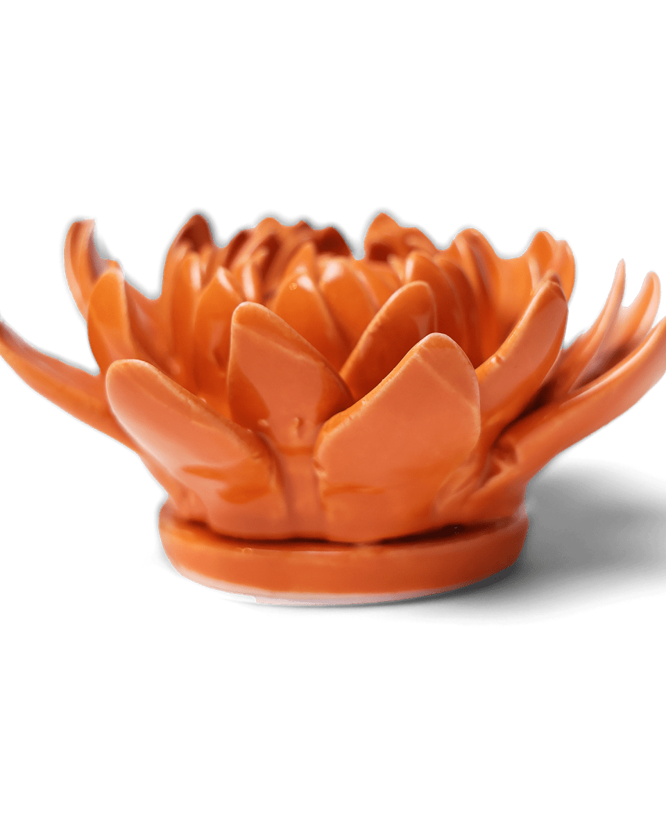 Ceramic Flower Dahlia Orange 11 - Chive UK Wholesale