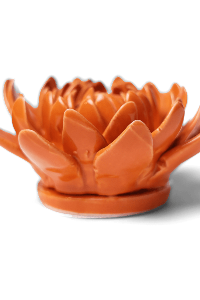 Ceramic Flower Dahlia Orange 11 - Chive UK Wholesale