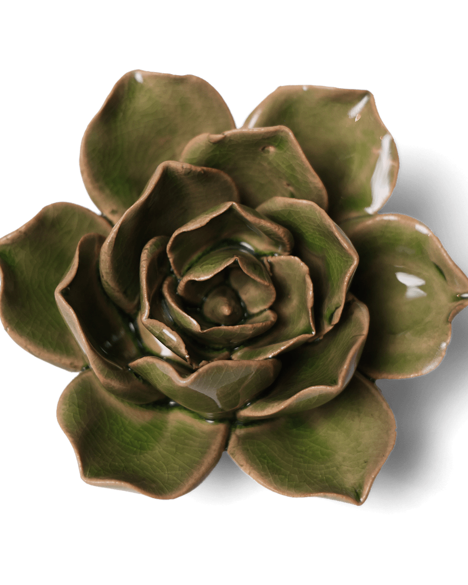 Ceramic Flower - Flower Green 11 - Chive UK Wholesale