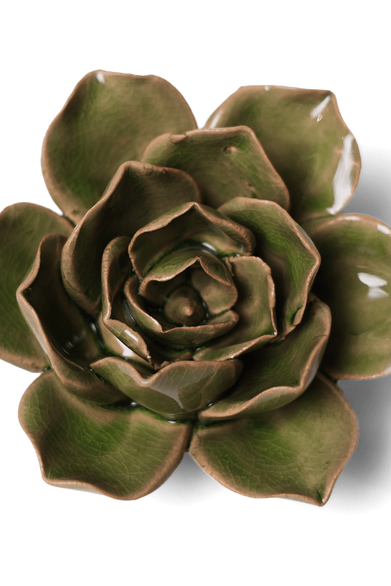 Ceramic Flower - Flower Green 11 - Chive UK Wholesale