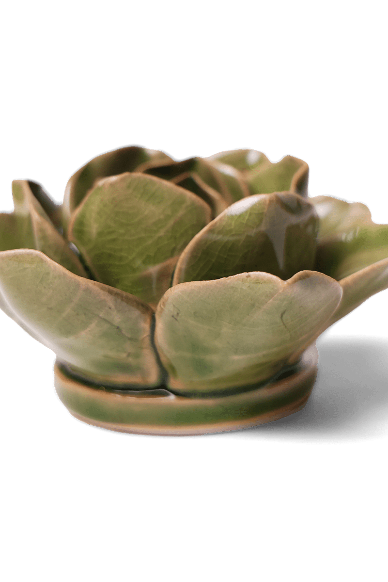 Ceramic Flower - Flower Green 11 - Chive UK Wholesale
