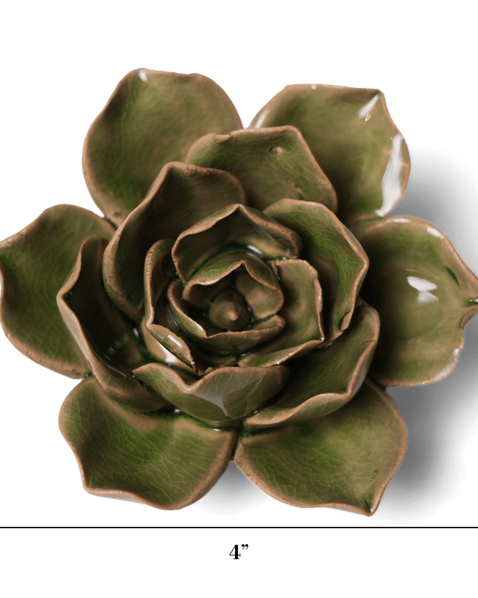 Ceramic Flower - Flower Green 11 - Chive UK Wholesale