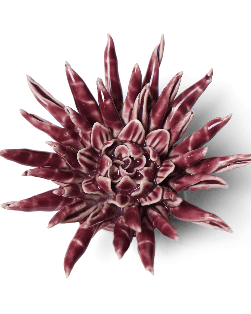 Ceramic Flower - Flower Purple 11 - Chive UK Wholesale