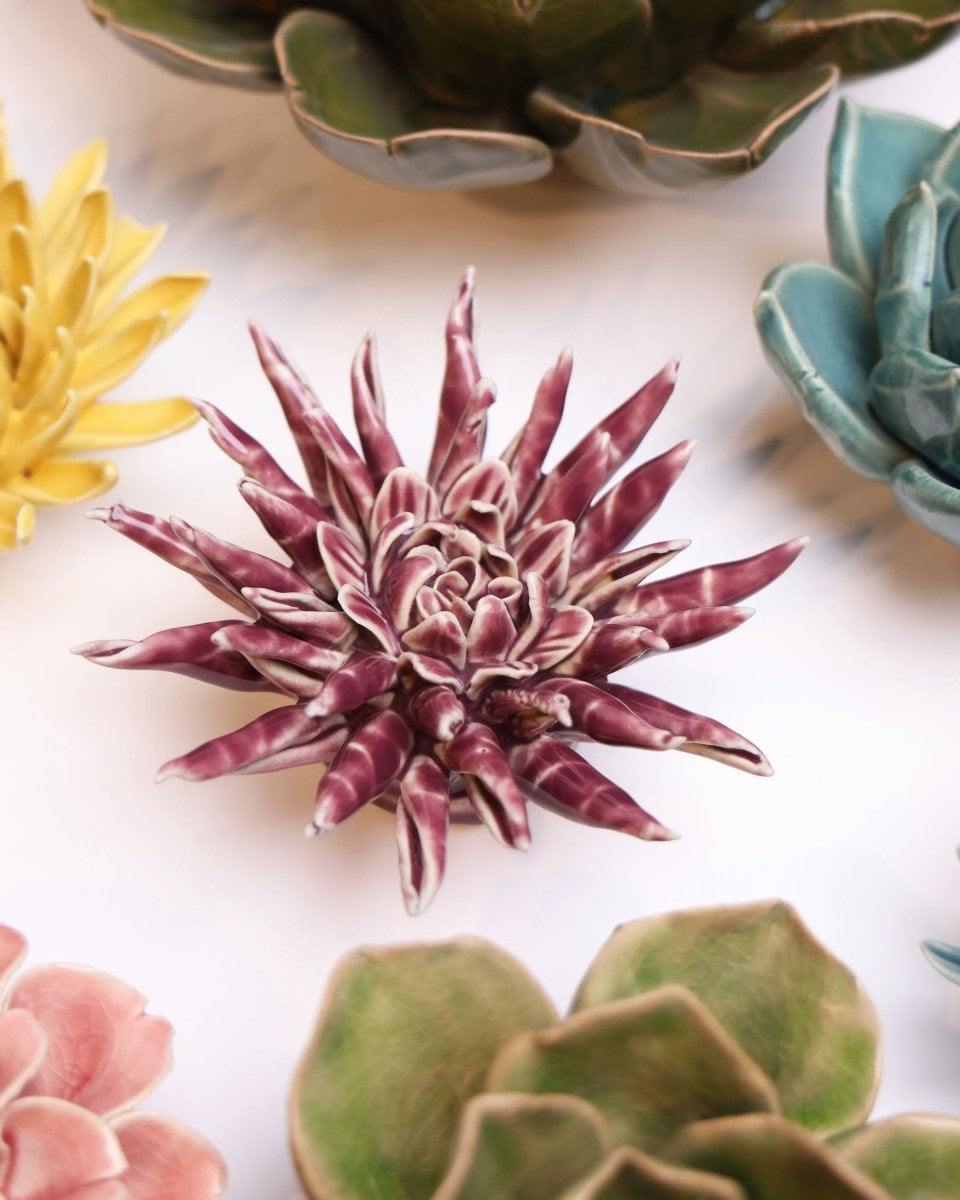 Ceramic Flower - Flower Purple 11 - Chive UK Wholesale