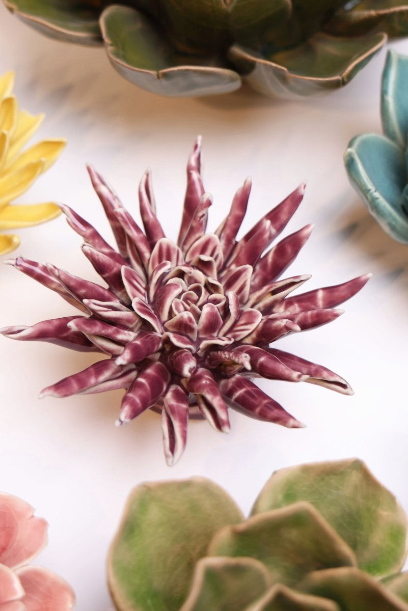 Ceramic Flower - Flower Purple 11 - Chive UK Wholesale