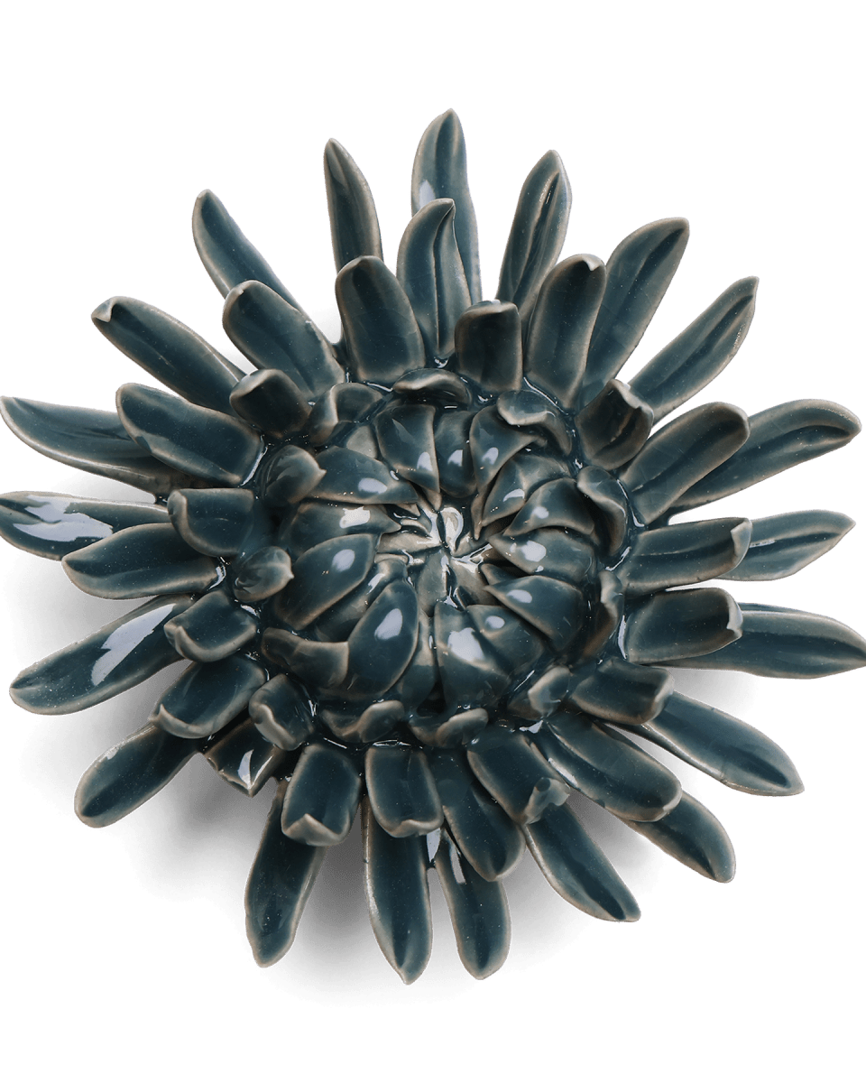 Ceramic Flower Mum Teal 11 - Chive UK Wholesale