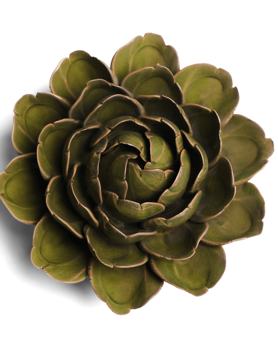 Ceramic Flower Mofo Green 11 - Chive UK Wholesale