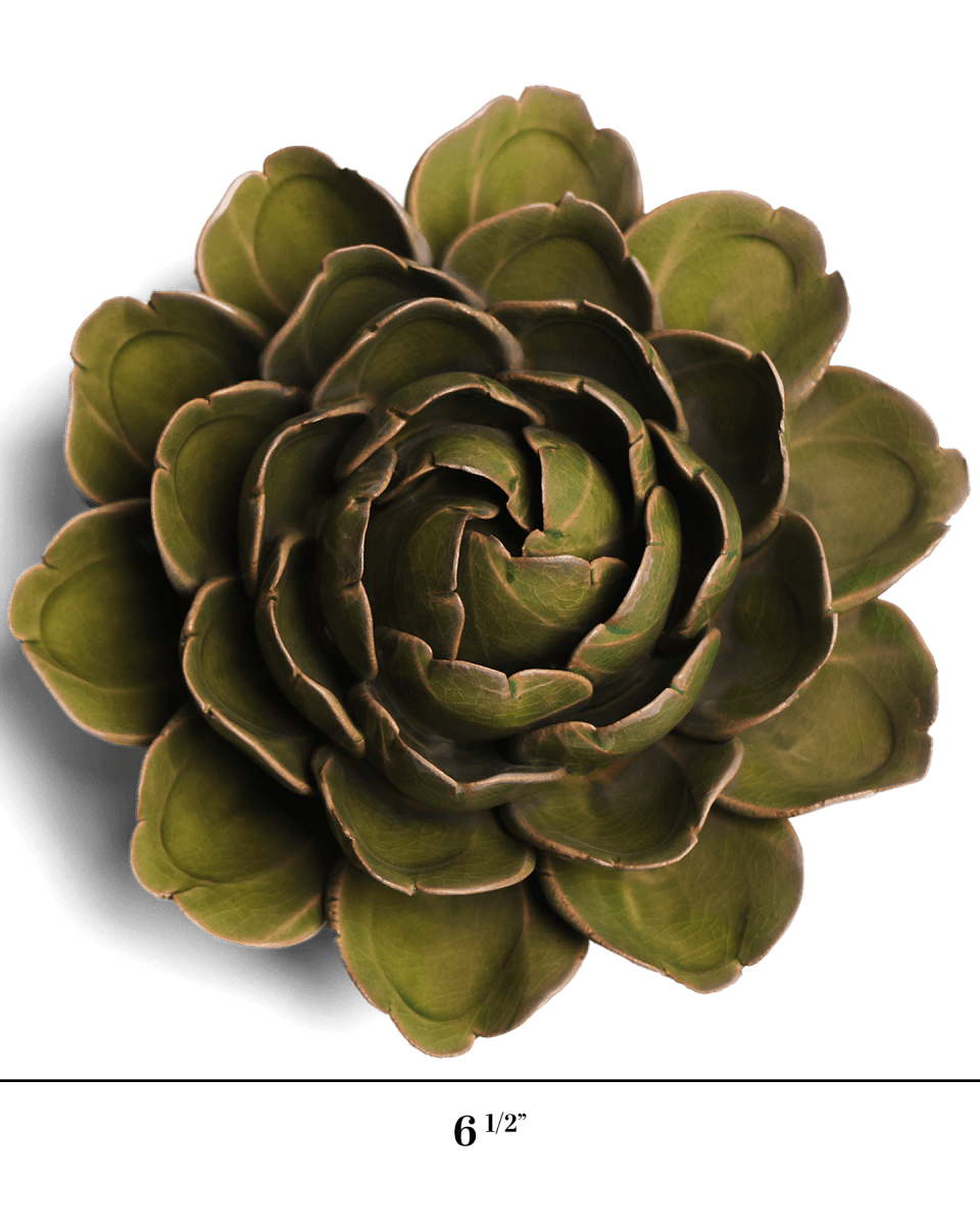 Ceramic Flower Mofo Green 11 - Chive UK Wholesale