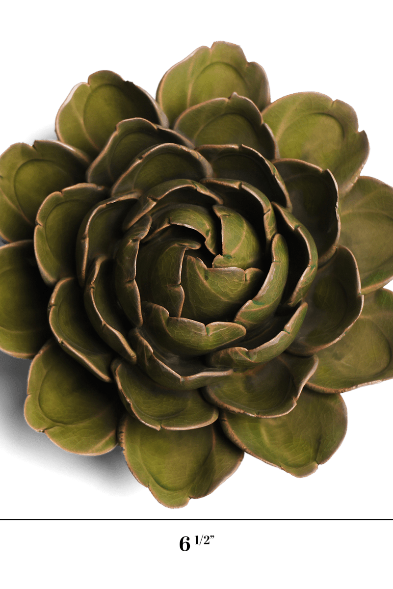Ceramic Flower Mofo Green 11 - Chive UK Wholesale