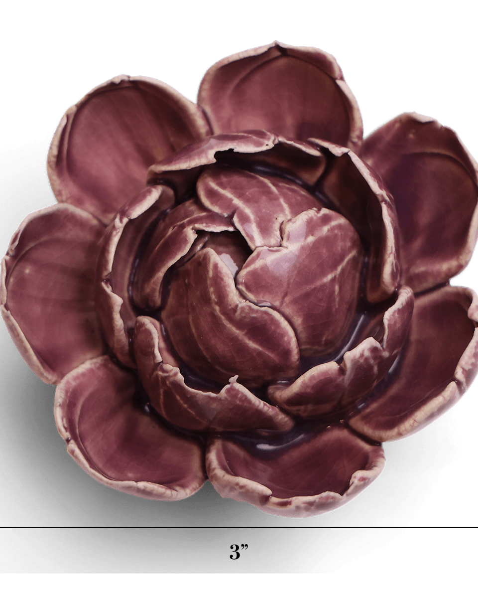 Ceramic Flower - Peony Purple 11 - Chive UK Wholesale