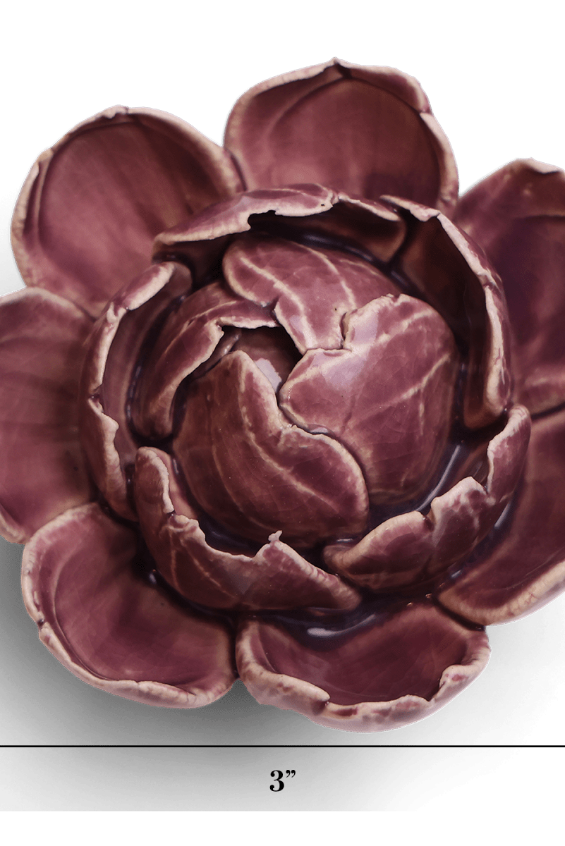 Ceramic Flower - Peony Purple 11 - Chive UK Wholesale