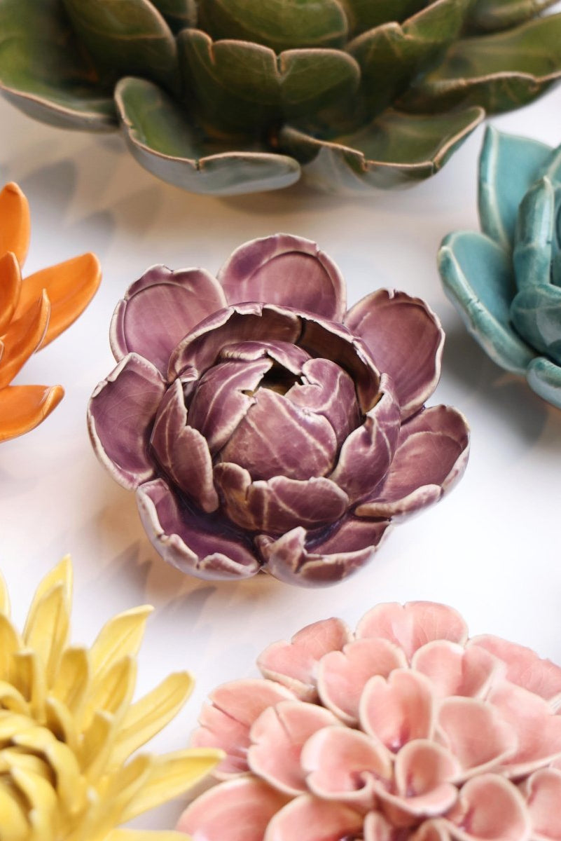Ceramic Flower - Peony Purple 11 - Chive UK Wholesale