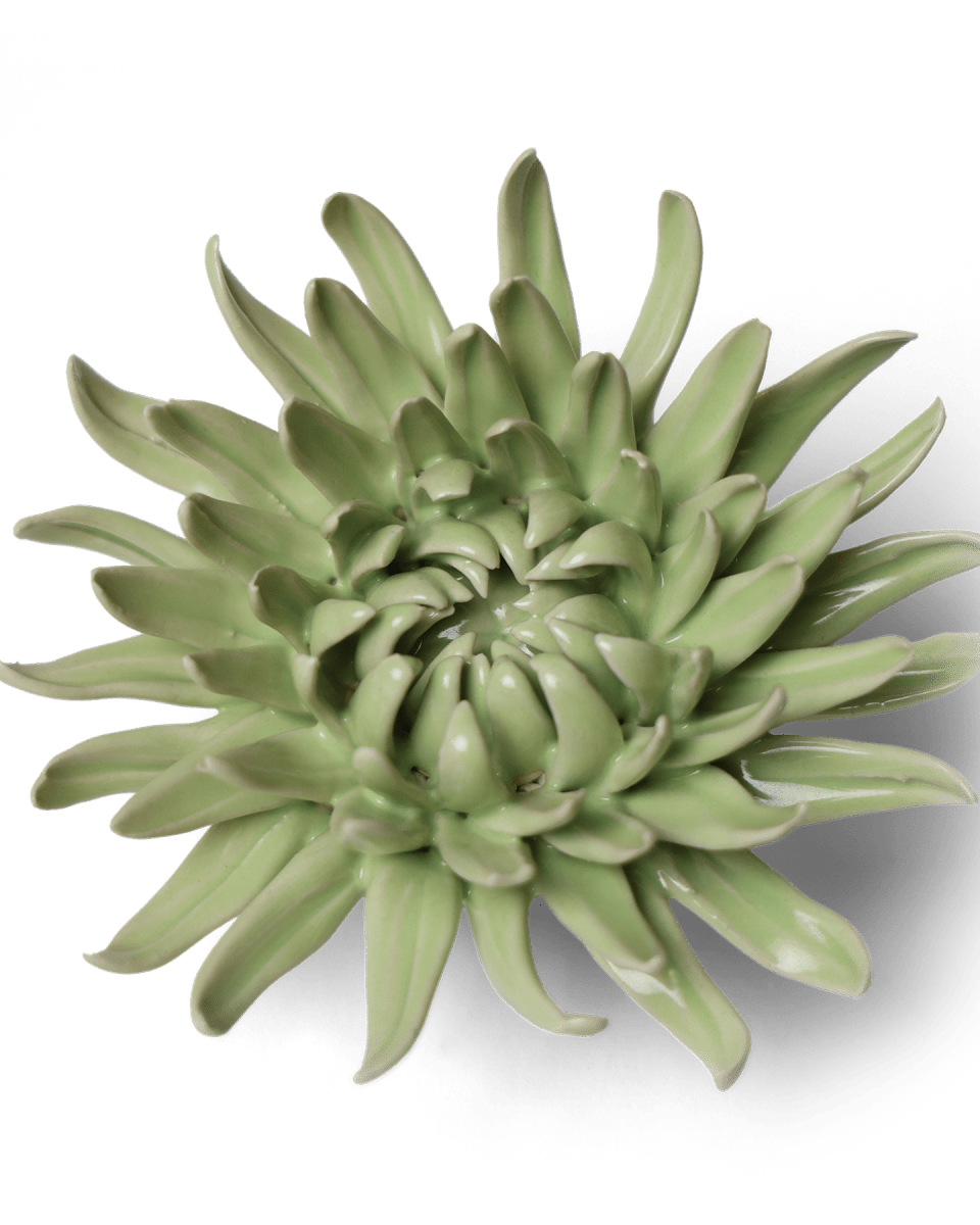 Ceramic Flower - Flower Green 12 - Chive UK Wholesale