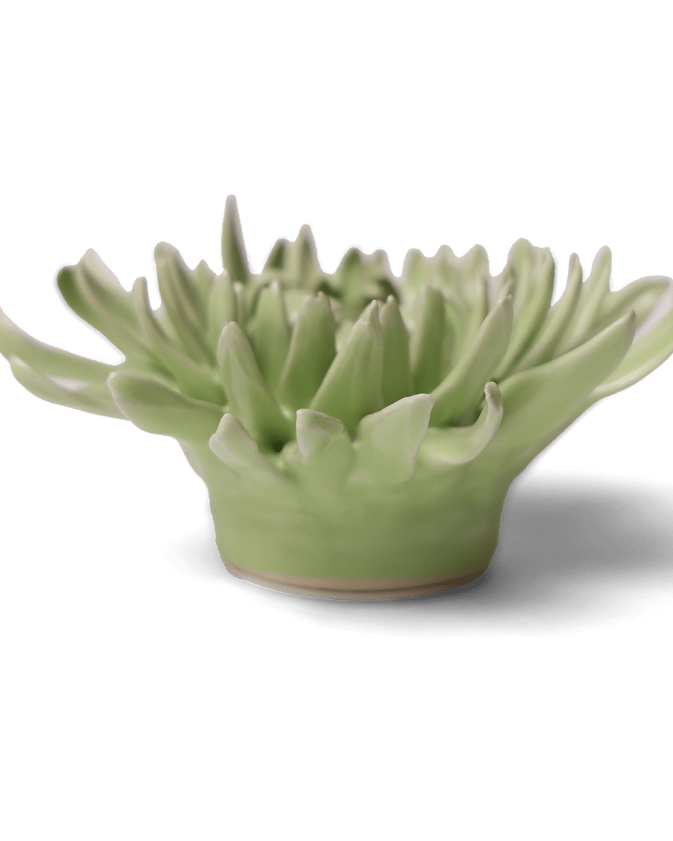 Ceramic Flower - Flower Green 12 - Chive UK Wholesale