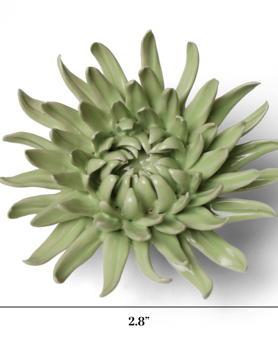 Ceramic Flower - Flower Green 12 - Chive UK Wholesale