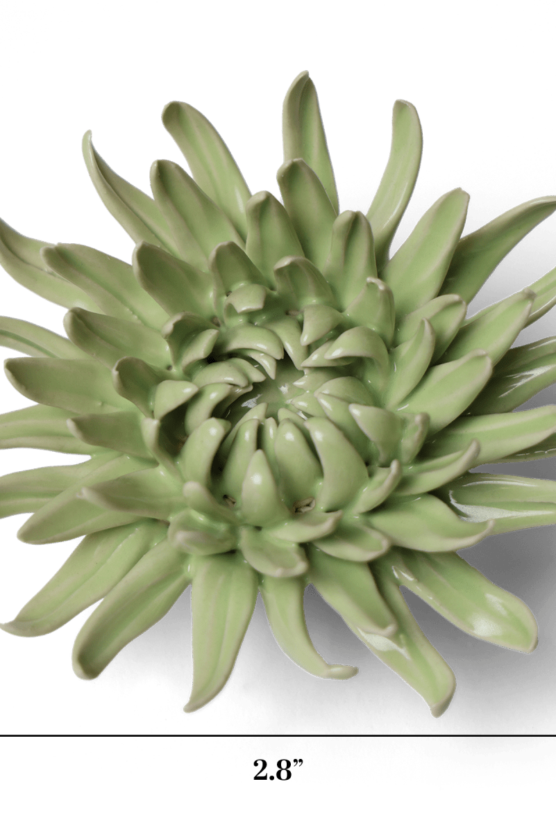 Ceramic Flower - Flower Green 12 - Chive UK Wholesale