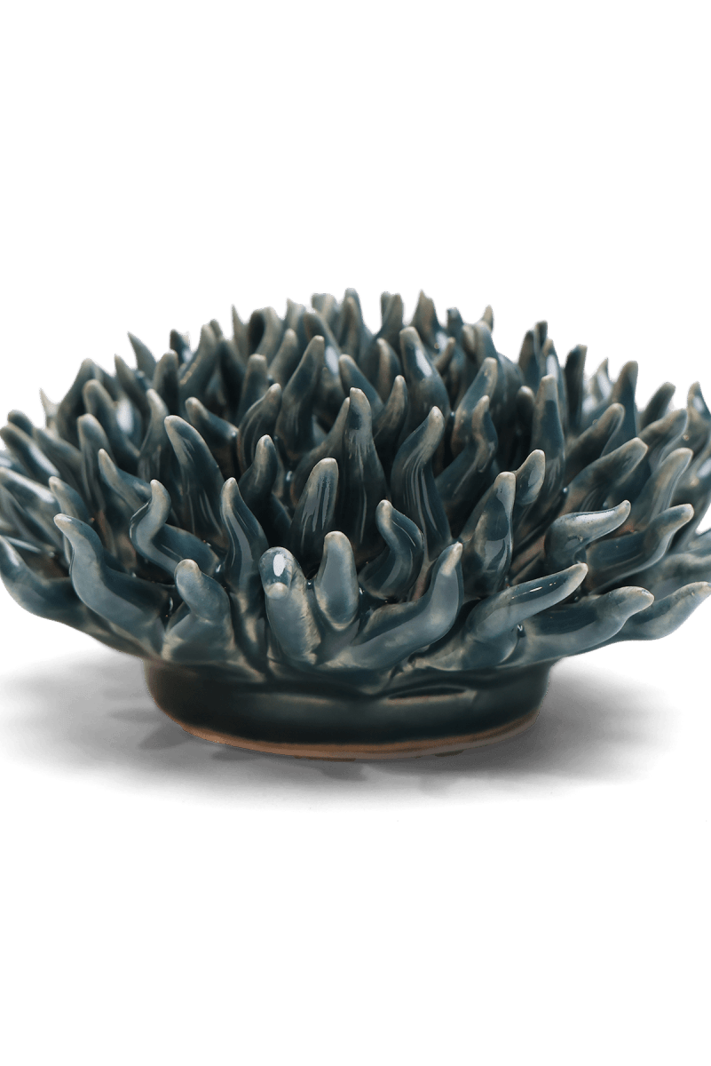 Ceramic Flower Mondo Teal 12 - Chive UK Wholesale