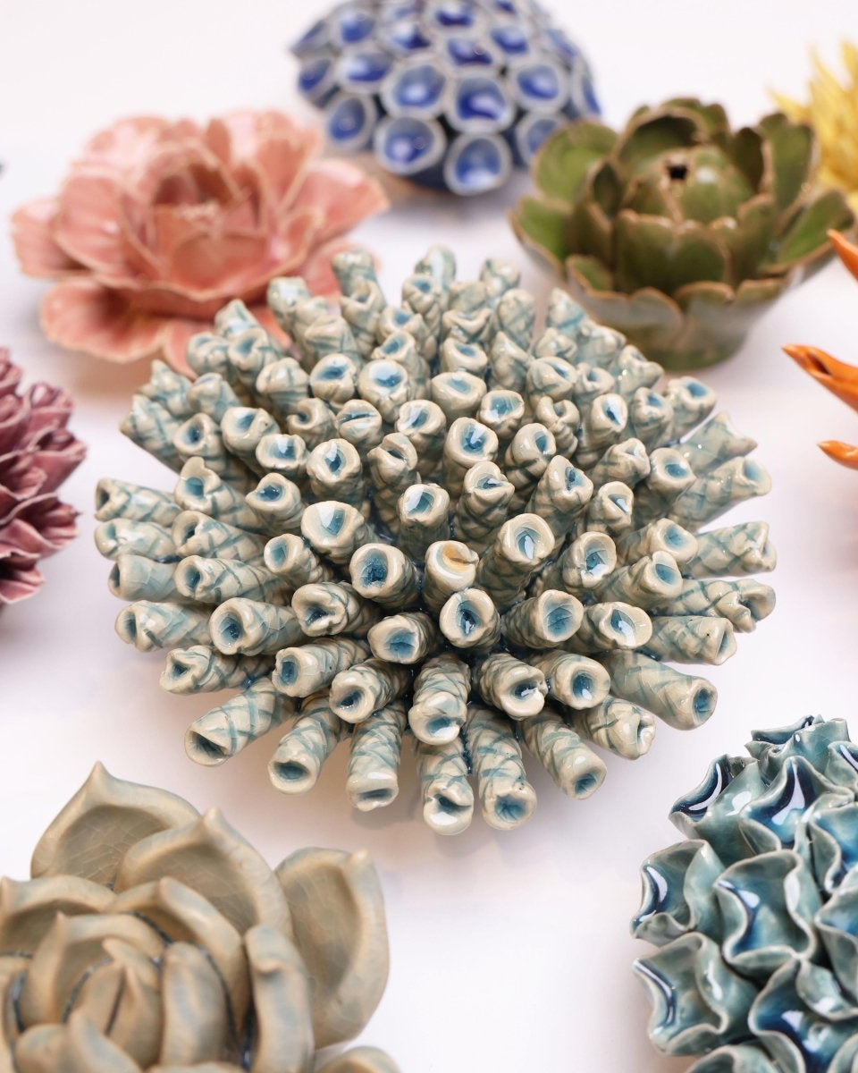 Ceramic Flower Large Blue 12 - Chive UK Wholesale