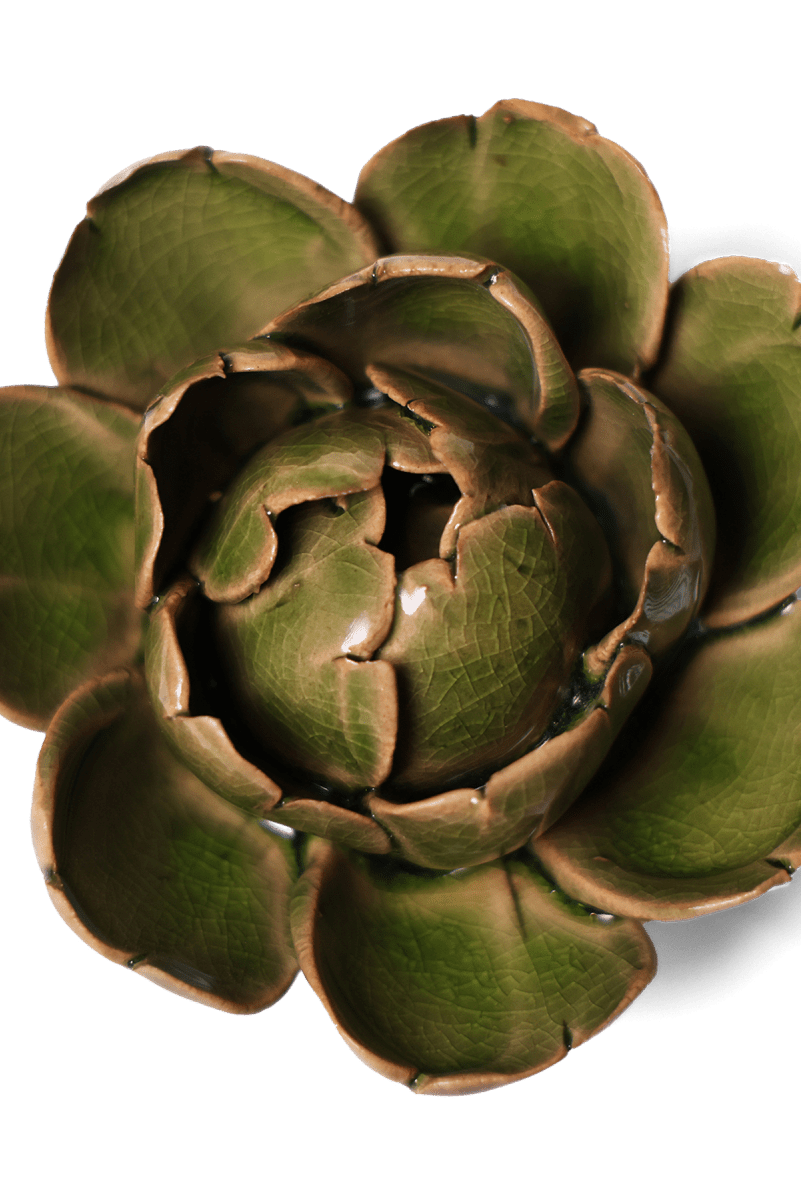 Ceramic Flower Peony Green 12 - Chive UK Wholesale