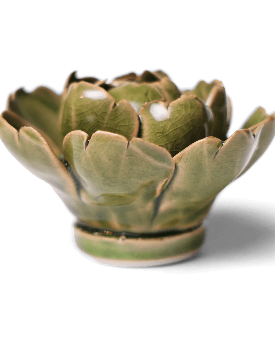 Ceramic Flower Peony Green 12 - Chive UK Wholesale
