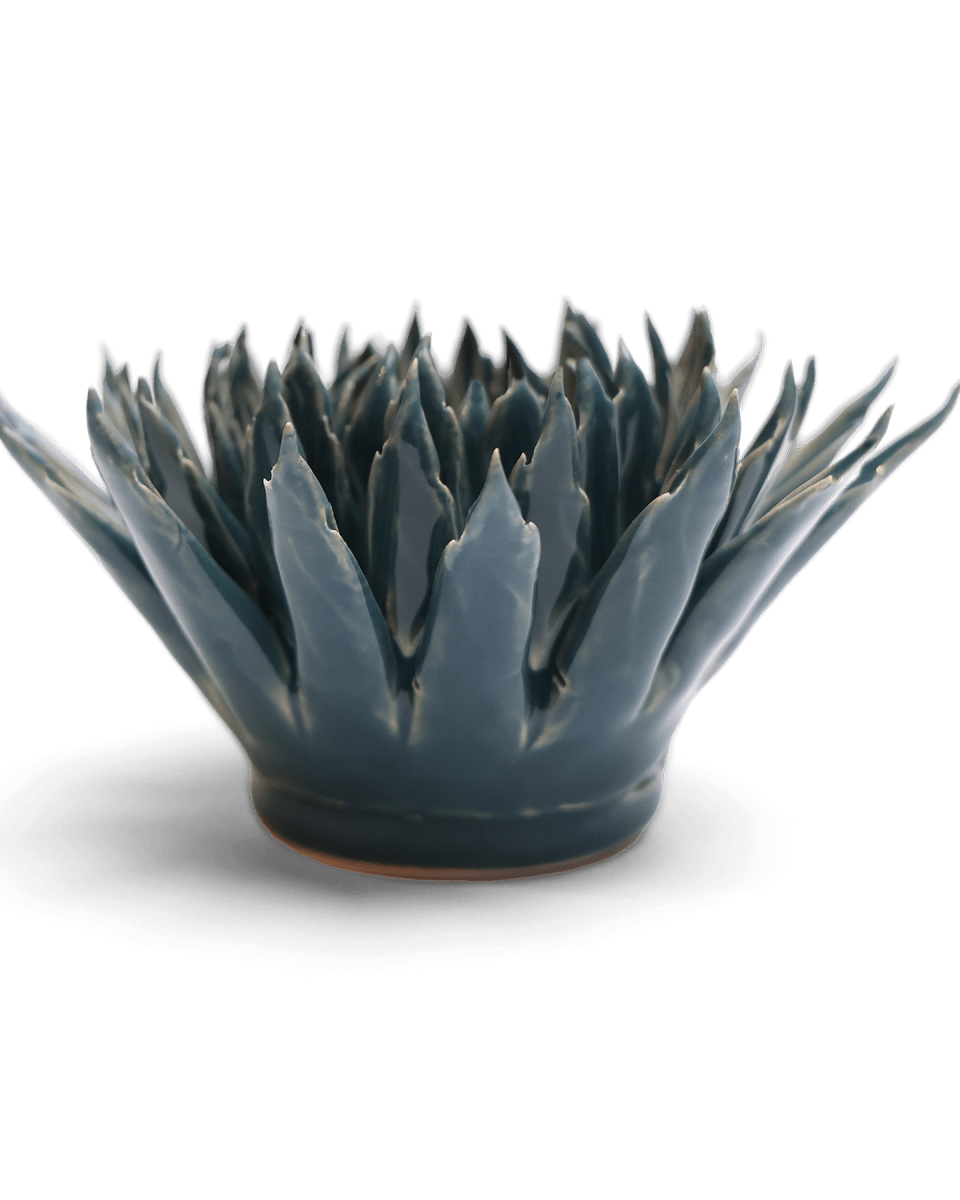Ceramic Flower - Flower Teal 3 - Chive UK Wholesale