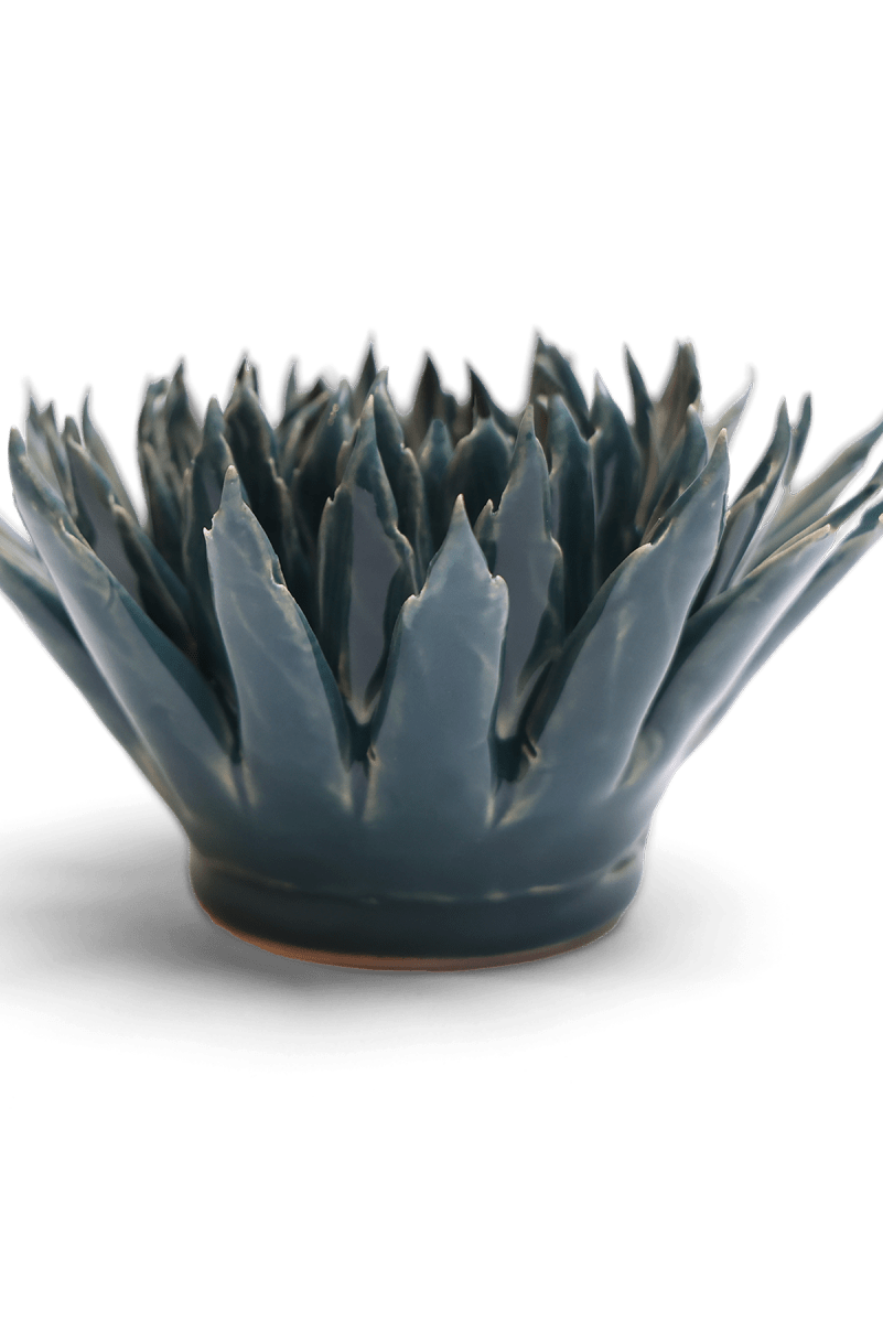 Ceramic Flower - Flower Teal 3 - Chive UK Wholesale