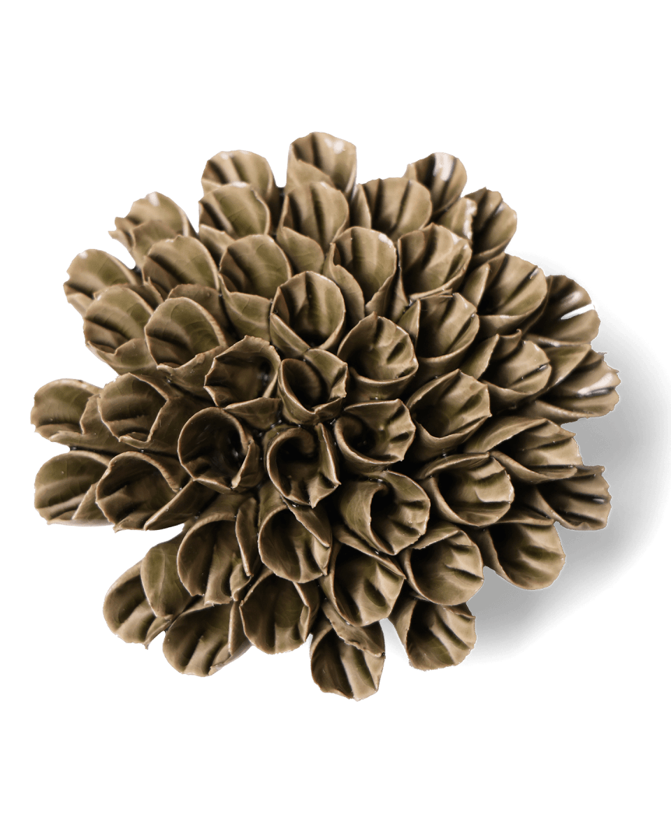 Ceramic Flower Anemone 4 - Chive UK Wholesale