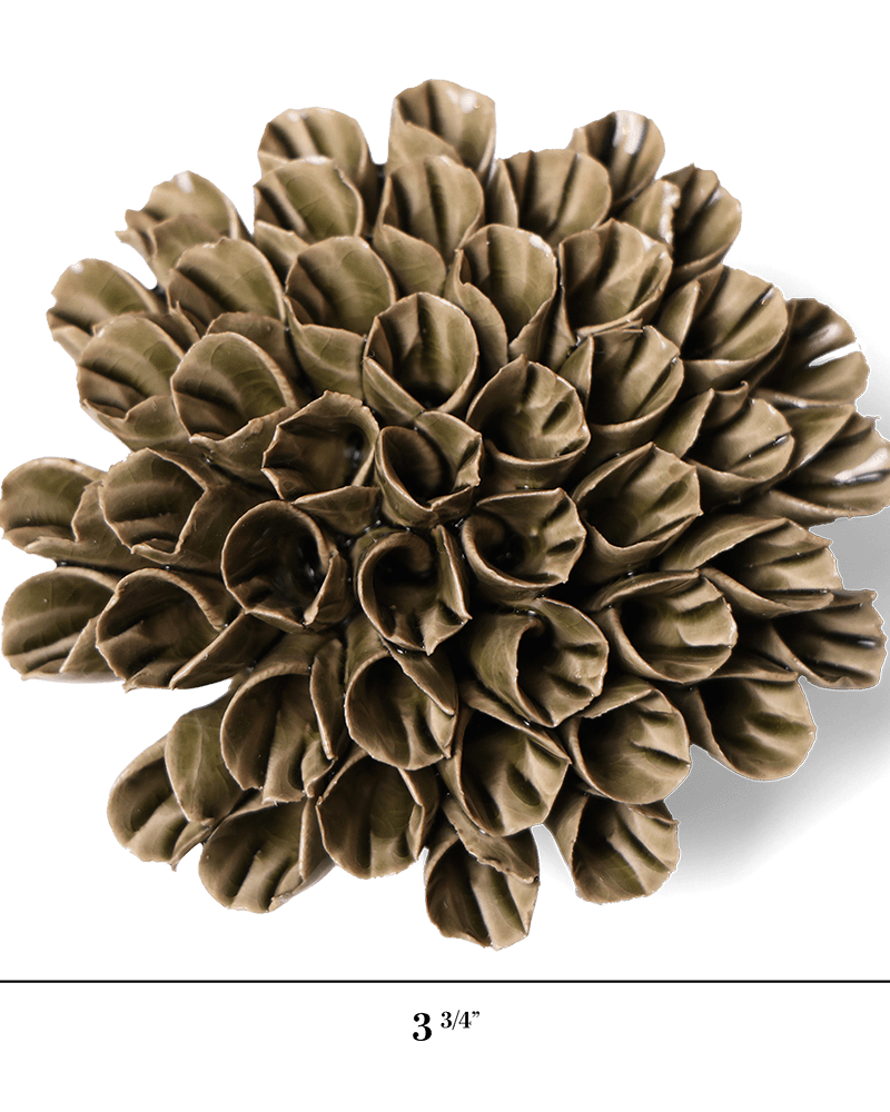 Ceramic Flower Anemone 4 - Chive UK Wholesale