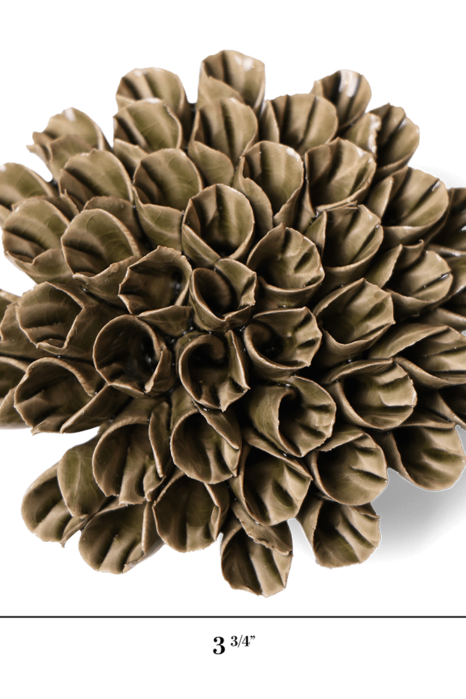 Ceramic Flower Anemone 4 - Chive UK Wholesale