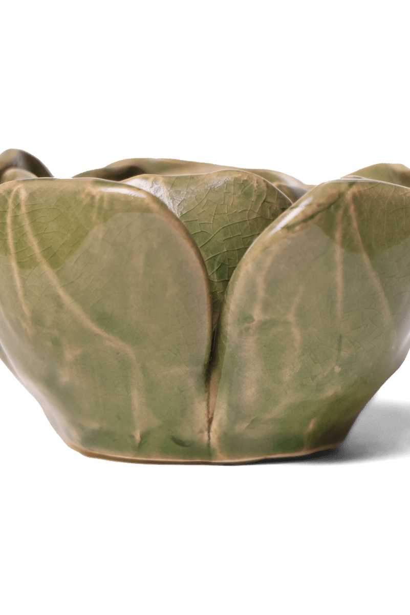 Ceramic Flower Tabletop Art Green Rose 4 - Chive UK Wholesale
